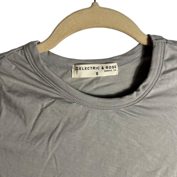 Electric & Rose Long Sleeve Gray Dress, Small - Picture 4 of 6